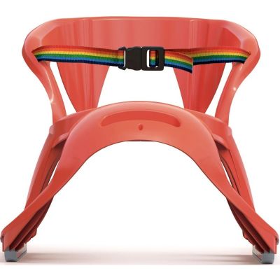 4. PLASTIC SLEDGE WITH BACKREST 88x45x42CM RED