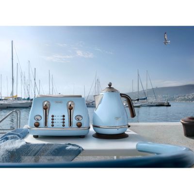 15. DeLonghi KBOV 2001.AZ Electric Kettle 1.7 l Blue 2000 W
