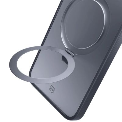 18. 3mk Smoke Case Mag&Stand for Apple iPhone 16E - black