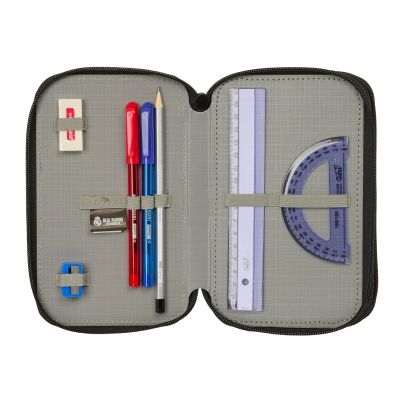 5. Real Madrid pencil case with equipment triple filled pencil case 37 pcs 412654857