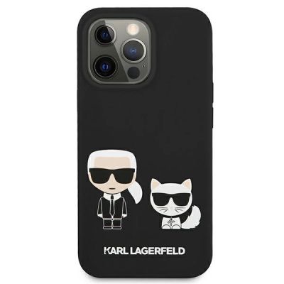 3. Karl Lagerfeld KLHCP13LSSKCK iPhone 13 Pro / 13 6.1" hardcase black/black Silicone Karl & Choupette