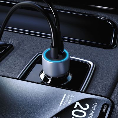 6. Dudao R4T 25W USB-A / USB-C Car Charger - Gray