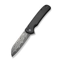 CIVIVI Chevalier II Aluminum Black Damascus Knife