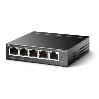 2. TP-LINK TL-SF1005LP Network Link Unmanaged Fast Ethernet (10/100) PoE Support Black