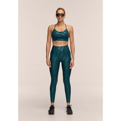 CASALL Women's Heat Printed High Waist Tights Training Leggings Gray