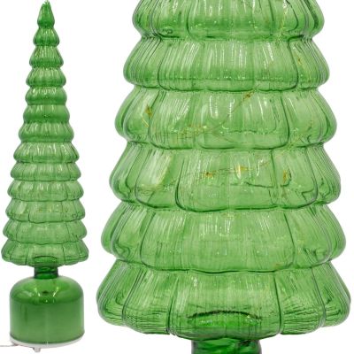 DECORATIVE CHRISTMAS TREE GREEN LED 13 CROWNS WARM WHITE 40CM