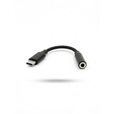 VAKOSS HEADPHONE ADAPTER TYPE-C – MINI JACK 3.5MM TC-5681 BLACK