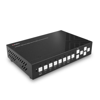 6. LINDY 5-Port KVM Switch Seamless Multiview 4HDMI 1USB Type C