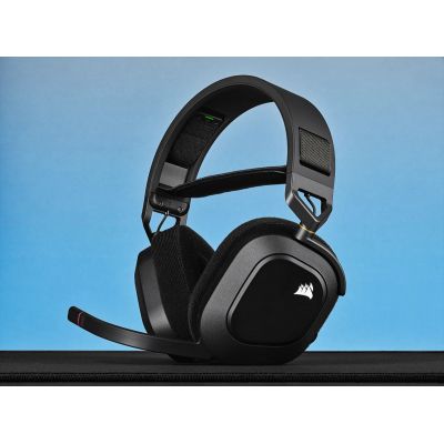 9. Corsair HS80 RGB Wireless Carbon headphones