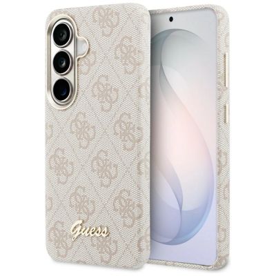 Guess 4G Script MagSafe Case for Samsung Galaxy S26 - Pink