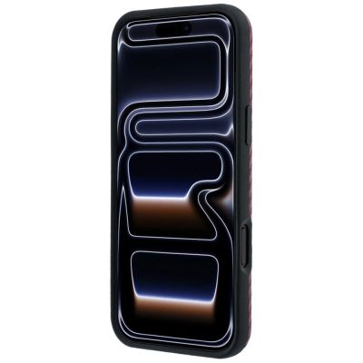 5. BMW M Carbon Printed Ring MagSafe Case for iPhone 18 Pro / 17 Pro – Burgundy