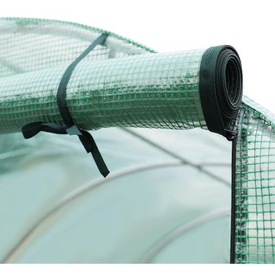 6. GREENHOUSE GARDEN TUNNEL 200x200x200CM PE GREEN STEEL STRUCTURE