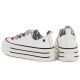 4. Women's leather sneakers on the platform white Goe T2N4072