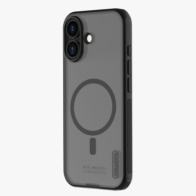 6. Nillkin Super Frosted Shield Pro Magnetic Case Compatible with MagSafe for iPhone 17 - Translucent Black