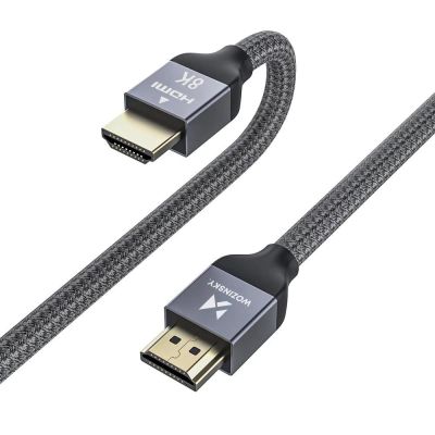 2. Wozinsky HDMI 2.1 Cable 8K 60 Hz 48 Gbps / 4K 120 Hz / 2K 144 Hz 5 m Silver (WHDMI-50)