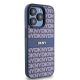 4. DKNY Leather Mono Stripe & Metal Logo case for iPhone 15 Pro - blue