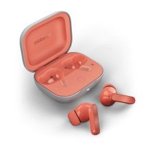 Motorola Moto buds Peach Pink headphones