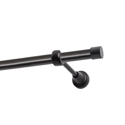 Single Curtain Pole Ø 19 mm Black 200 cm LUNA KOWALSKI