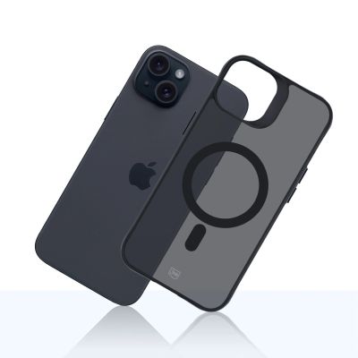 12. 3mk Smoke MagCase with MagSafe for iPhone 15 Plus - semi-transparent
