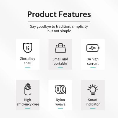 5. Joyroom Sharp Series S-M411 USB-A / micro USB 3A 1.2m Cable with Charging Indicator - Black