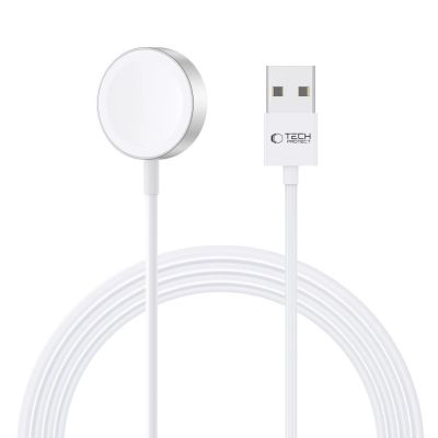Tech-Protect UltraBoost Magnetic Inductive Charger with USB-A Connector for Apple Watch 1.2m - White