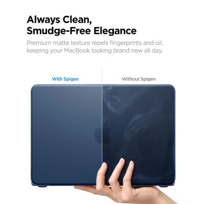 9. Spigen AirSkin Case for MacBook Neo 13" 2026 - Matte Navy Blue