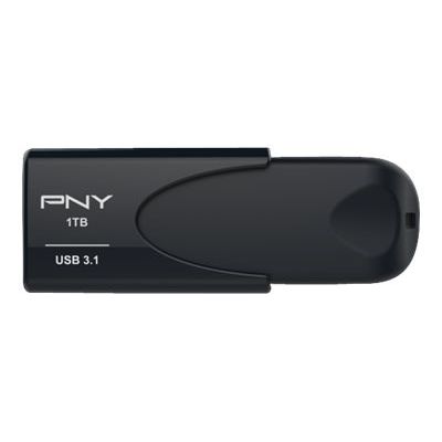 PNY Attaché 4 USB Flash Drive 1TB USB Type-A 3.2 Gen 1 (3.1 Gen 1) Black
