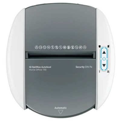 8. Leitz IQ Optimax AutoFeed 150 shredder, P4, 150 sheets, 15 l bin