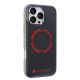 2. Audi Carbon Fiber Sport Red Circle MagSafe Case for iPhone 16 Pro Max 6.9" - Black