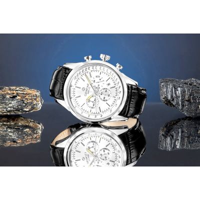 6. Giewont Chronograph Sapphire Silver Men's Watch GW7650-A1