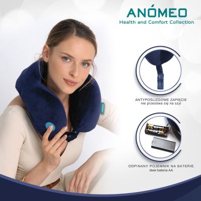 6. Memory Foam Massage Pillow ANOMEO