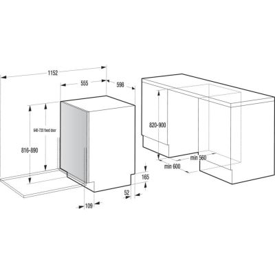 6. GORENJE GV16D5 built-in dishwasher