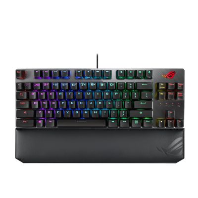 ASUS ROG Strix Scope NX TKL Deluxe Gaming Keyboard USB German Black, Gray