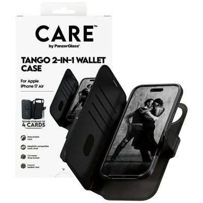4. CARE by PanzerGlass Feature Tango 2in1 Wallet Case MagSafe for iPhone Air - Black