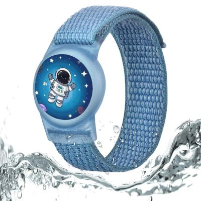 2. Tech-Protect Nylon Strap for Apple AirTag 1/2 - Blue