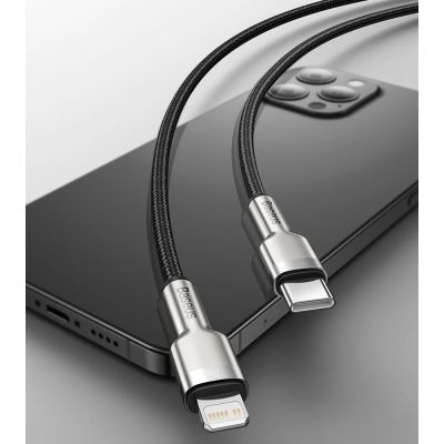 12. Baseus Cafule Series Metal Data USB-C / Lightning 20W PD cable 1 m - black