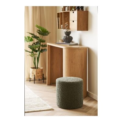 POUF TEDDY GREEN D34X36CM