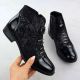 21. Women's black worker boots with socks Sabatina