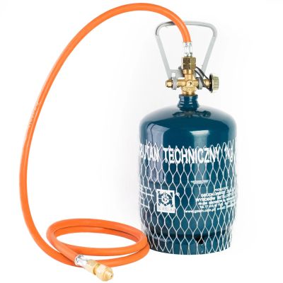 6. Reduction connection to a tourist gas cylinder G 3/8" L - 7/16" hose 1.5 m