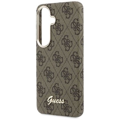 6. Guess 4G Script MagSafe Case for Samsung Galaxy S26 - Brown