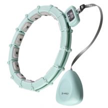 Hula hoop HMS HHM14 with magnets, weight and counter green