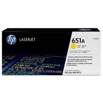 62. HP 651A original yellow LaserJet toner cartridge