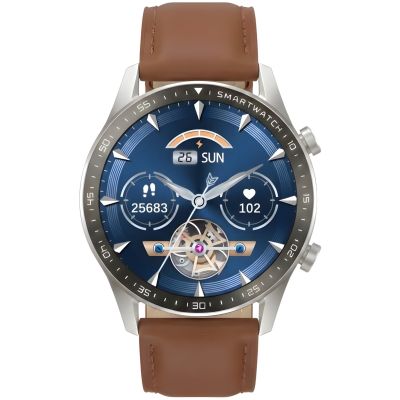 7. Smartwatch Gravity Silver 2 Straps GT10-8