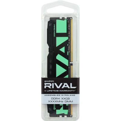 6. DDR4 32GB 3200MHz UDIMM goodram RIVAL Radiant Green