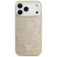 3. Guess Glitter Triangle Logo MagSafe Case for iPhone 17 Pro Max - Gold