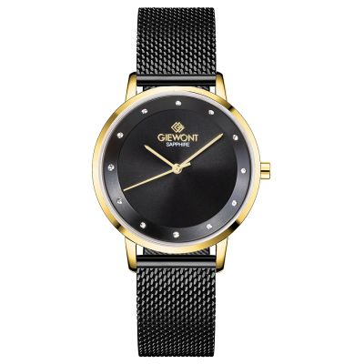 Giewont Sapphire Gold Black Women's Watch GW4130-B4