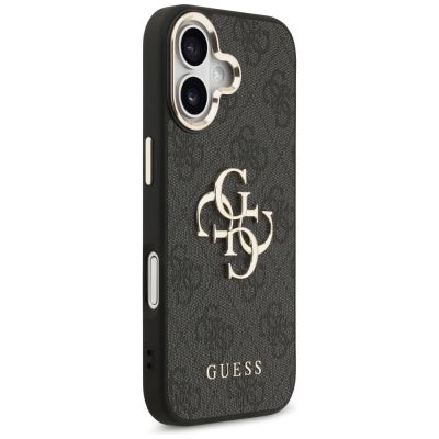 4. Guess 4G Big 4G Classic Logo Case for iPhone 17 - Black and Gold
