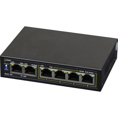 2. PoE switch PULSAR S64 (6x 10/100Mbps)