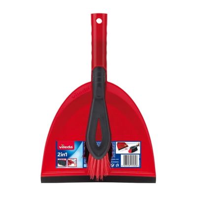 Vileda 2-in-1 dustpan with brush