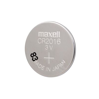 2. MAXELL CR2016 Lithium Battery, 1 Piece, 3 V